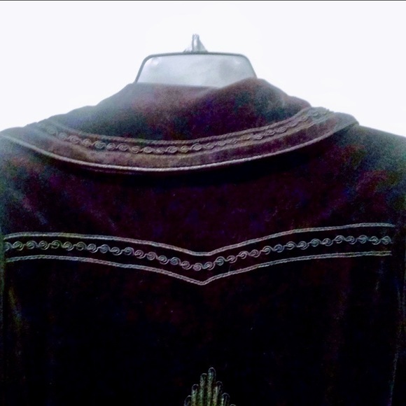 Silence & Noise Embellished Velvet Jacket Edwardian style - Picture 4 of 8